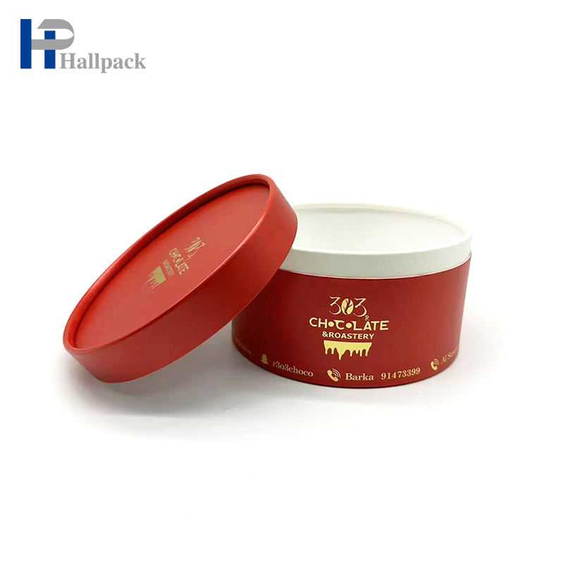 Пищевая бумажная трубка Канистра Картонная упаковка Шоколадная бумажная трубка