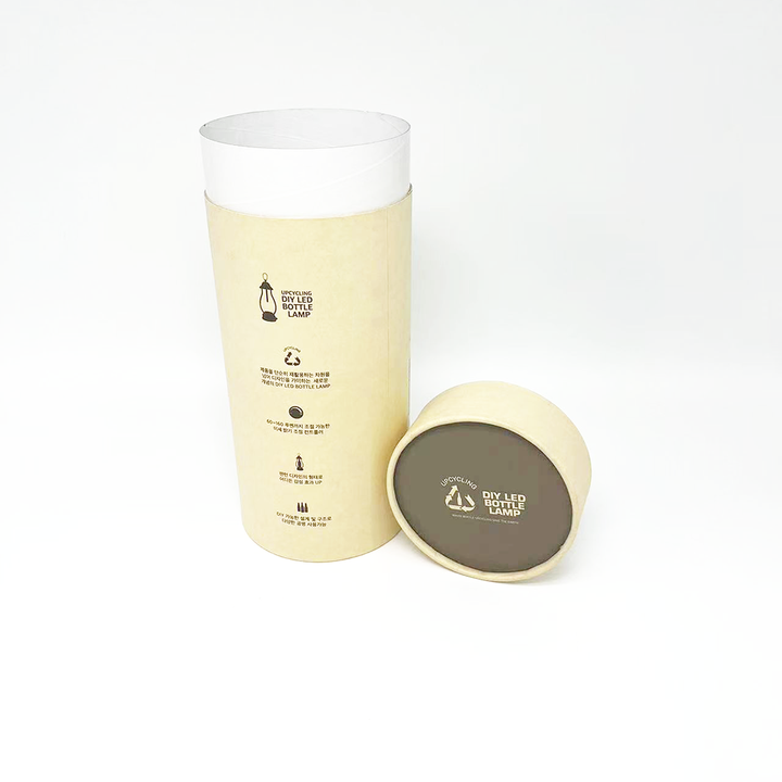 Изготовленная на заказ экологически чистая электроника, картонная цилиндрическая коробка, бумажная трубка, упаковка для камеры, умных часов, наушников, светодиодная подсветка