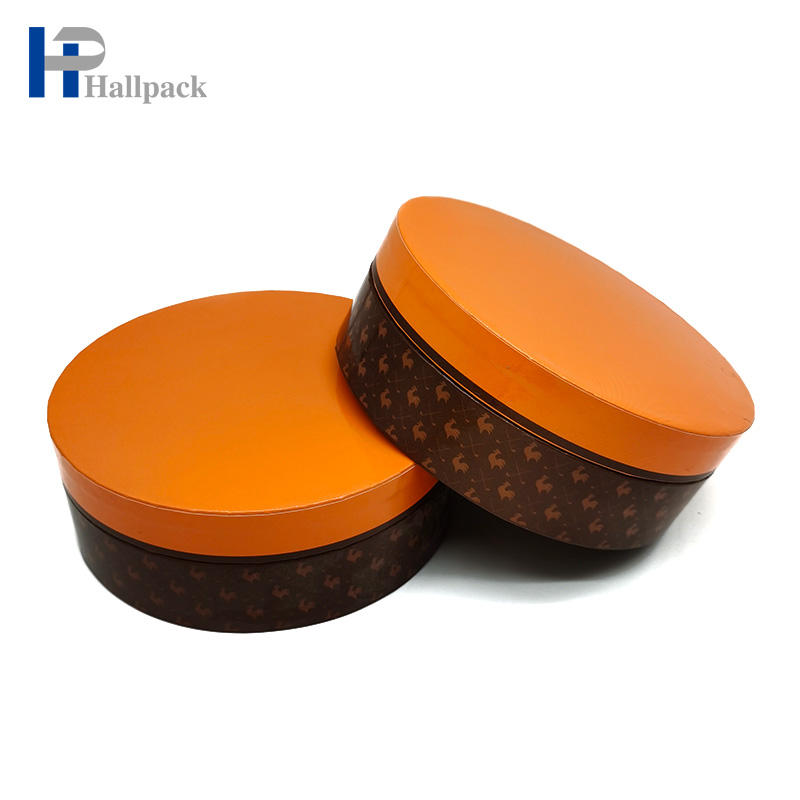 Изготовленная на заказ картонная цилиндрическая бумажная трубка для упаковки шоколадного торта из пищевой бумаги