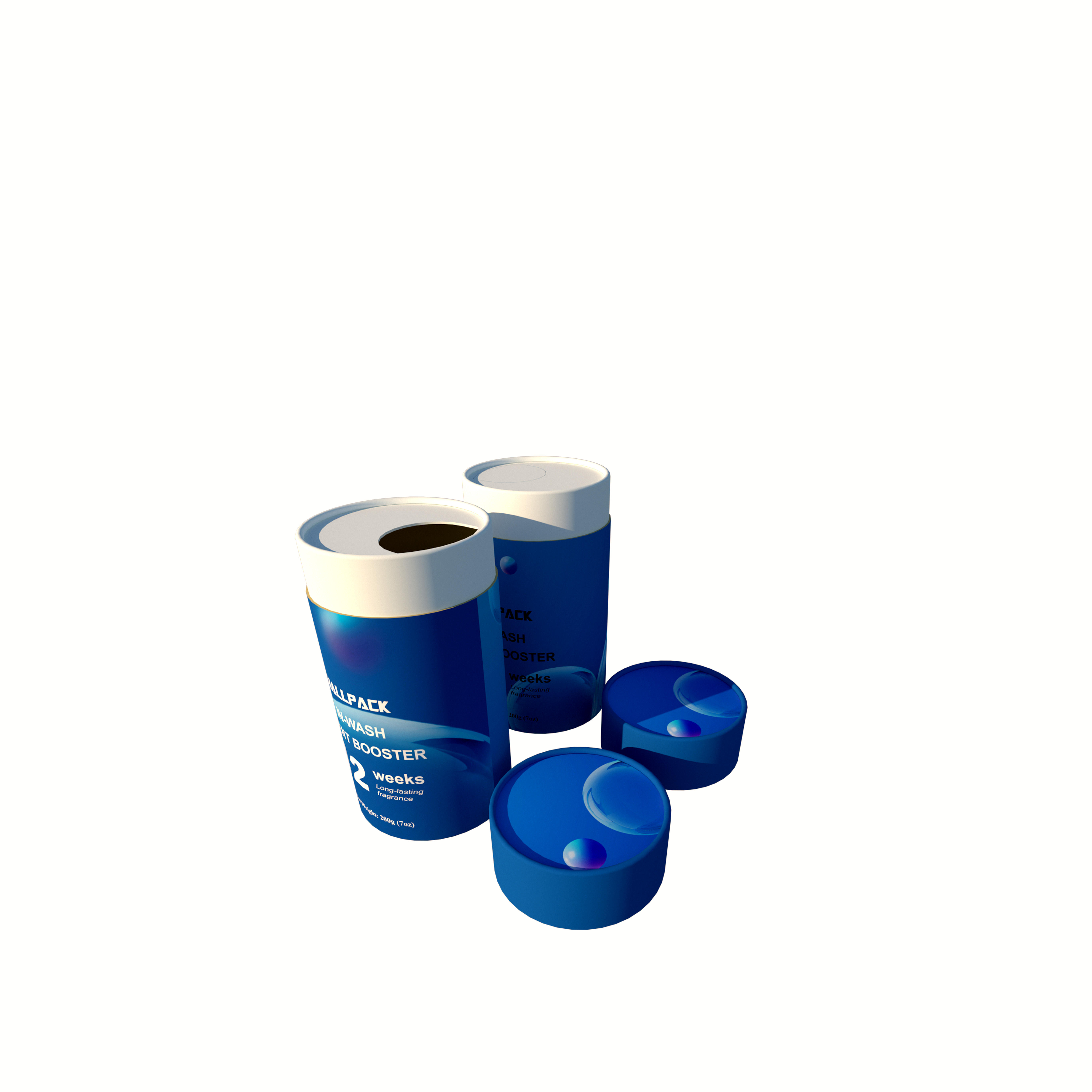 Картонный тубус круглой формы с индивидуальным логотипом, биоразлагаемая бумажная упаковка Push Up для усилителя аромата для косметической стирки