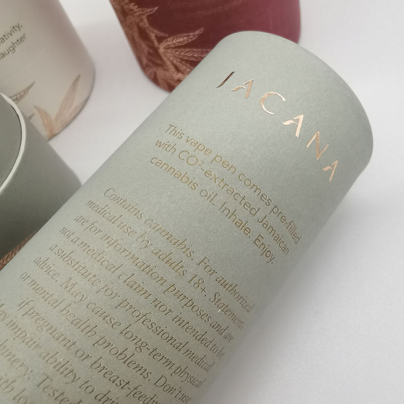 Настраиваемая коробка для свечей для тиснения крафт-бумаги с золотым принтом, биоразлагаемая бумажная туба для обработки и обработки