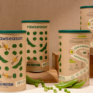 Герметичный картонный цилиндр, перерабатываемая бумажная туба с легко отслаиваемой крышкой для протеинового порошка, коллагеновой тубы для упаковки пищевых продуктов на заказ