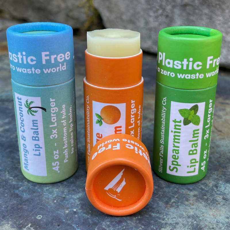 Лидер продаж, круглый тюбик из крафт-бумаги, экологически чистый тип пуш-ап для упаковки эфирного масла губной помады, тисненая поверхность