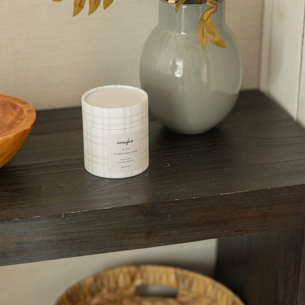 Оптовая индивидуальная печатная упаковка и коробка для бумажной трубки свечи цилиндра с логотипом