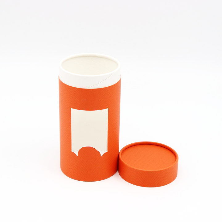 Экологичная упаковка для одежды на заказ, картонная цилиндрическая коробка, бумажная трубка с окном для футболок, нижнего белья, носков, полотенец