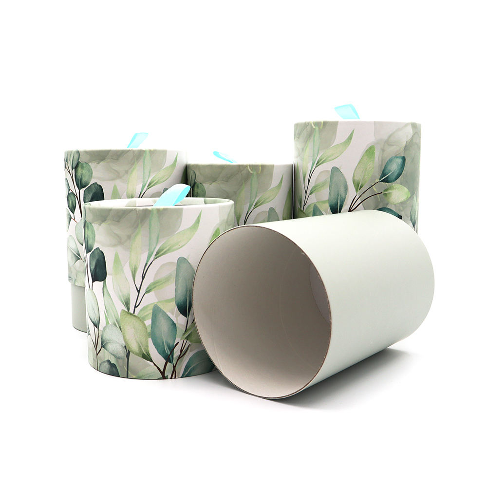 Hallpack экологически чистый индивидуальный дизайн, круглая коробка для чая, кофе в зернах, цилиндр, картонная коробка для упаковки пищевых продуктов, бумажная трубка
