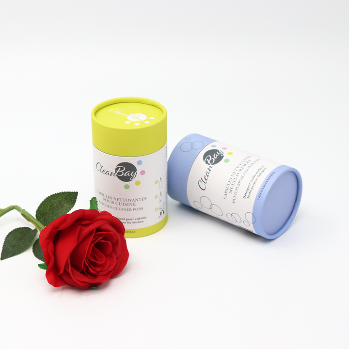 Экологичное очищающее средство на заказ, картонная цилиндрическая коробка, бумажная туба, упаковка для мебели, многоцелевое моющее средство для окон