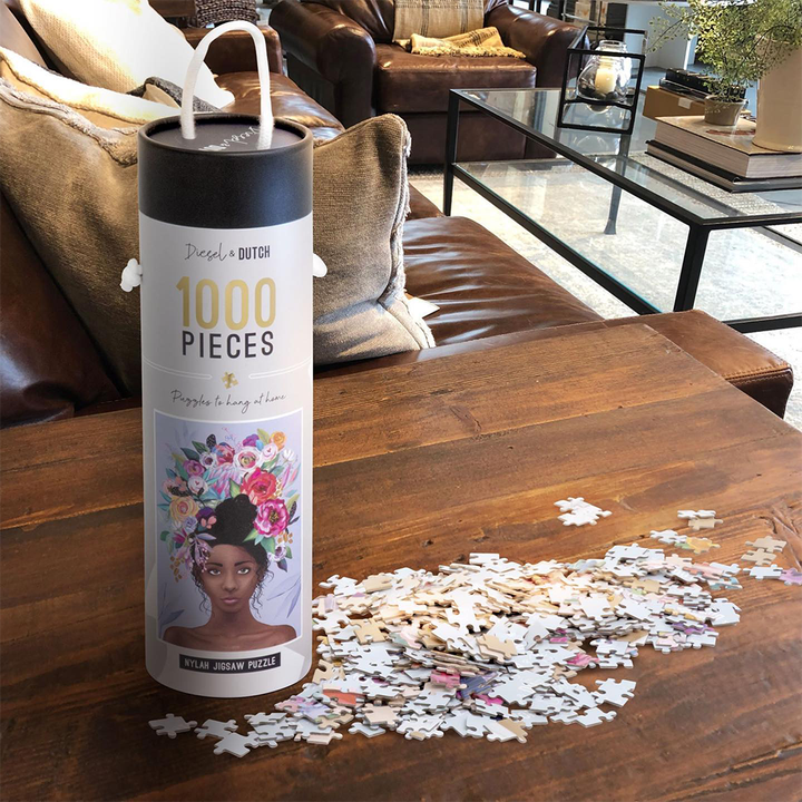 Индивидуальная печать, круглая коробка для туб, экологически чистая упаковка из крафт-бумаги для свечей, модная головоломка, картонная туба для рукоделия