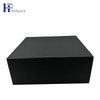 Оптовая печать логотипа, упаковочная бумажная коробка, черная складная картонная бумажная коробка