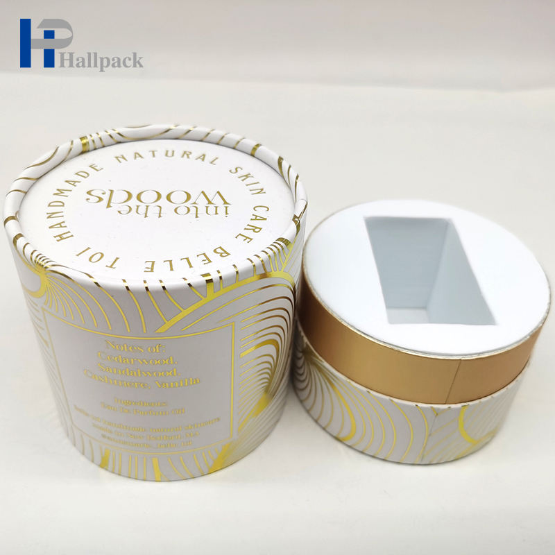 Индивидуальная круглая бумажная упаковка с голой талией, оптовая продажа трубки из крафт-бумаги