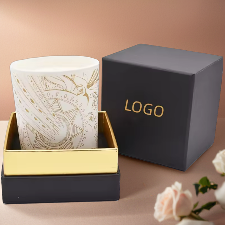 Роскошная маленькая свадебная подарочная бумажная коробка для конфет, блестящая жесткая коробка с матовой ламинацией из золотой фольги