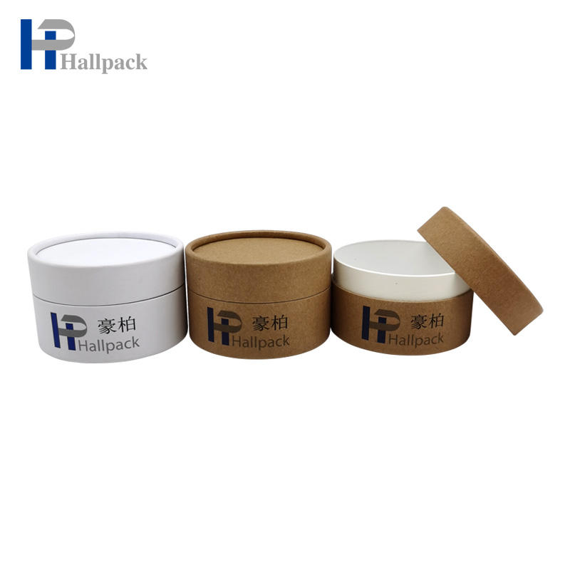 Прочный круглый биоразлагаемый бумажный цилиндр, картон для свечей, упаковка для круглых трубок с тиснением, исчезающая обработка печати