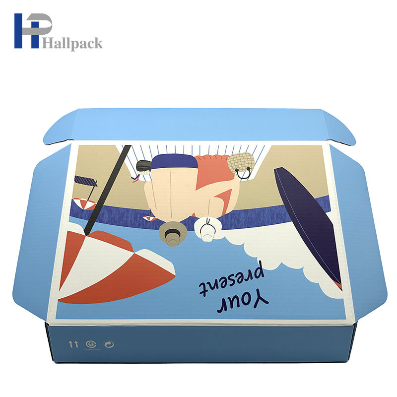 Коробка из гофрированной бумаги свободного дизайна, доставка косметической коробки, коробка для самолета