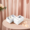 Роскошная маленькая подарочная коробка для свадебных конфет, блестящая жесткая коробка с матовой ламинацией из золотой фольги и исчезающей печатью
