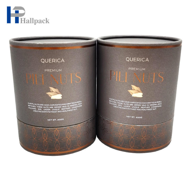 Коробка трубки пакета цилиндрической коробки с логотипом большая бумажная для чеснока