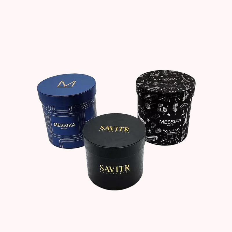 Изготовленная на заказ большая емкость упаковочная бумажная трубка с плоским краем в форме цилиндра, подарочная коробка с крышкой, черная бумажная трубка