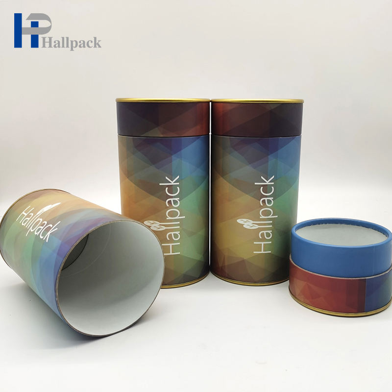 Упаковка трубки картона бумаги Крафт печатания цвета нестандартной конструкции с логотипом