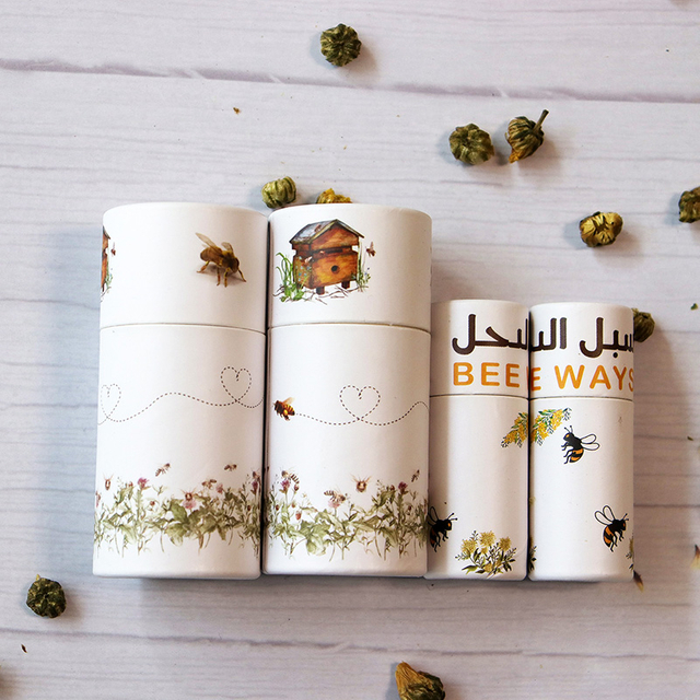 Экологически чистые картонные круглые трубки для чайной упаковки