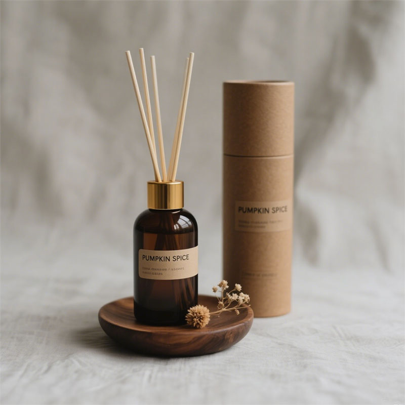 Биоразлагаемая композитная элегантная упаковка Kraft Paper Cylinder для бутылки диффузора