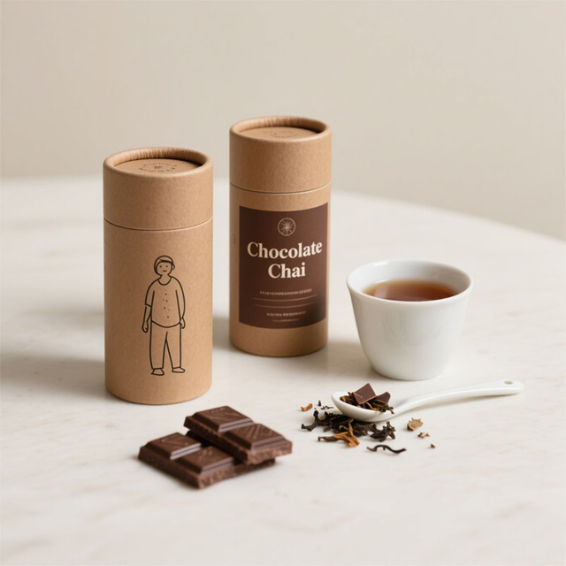 Биоразлагаемые круглые цилиндрические пищевые коробки для кофе, бумажные канистры оптом