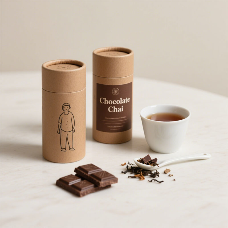 Биоразлагаемые круглые цилиндрические пищевые коробки для кофе, бумажные канистры оптом