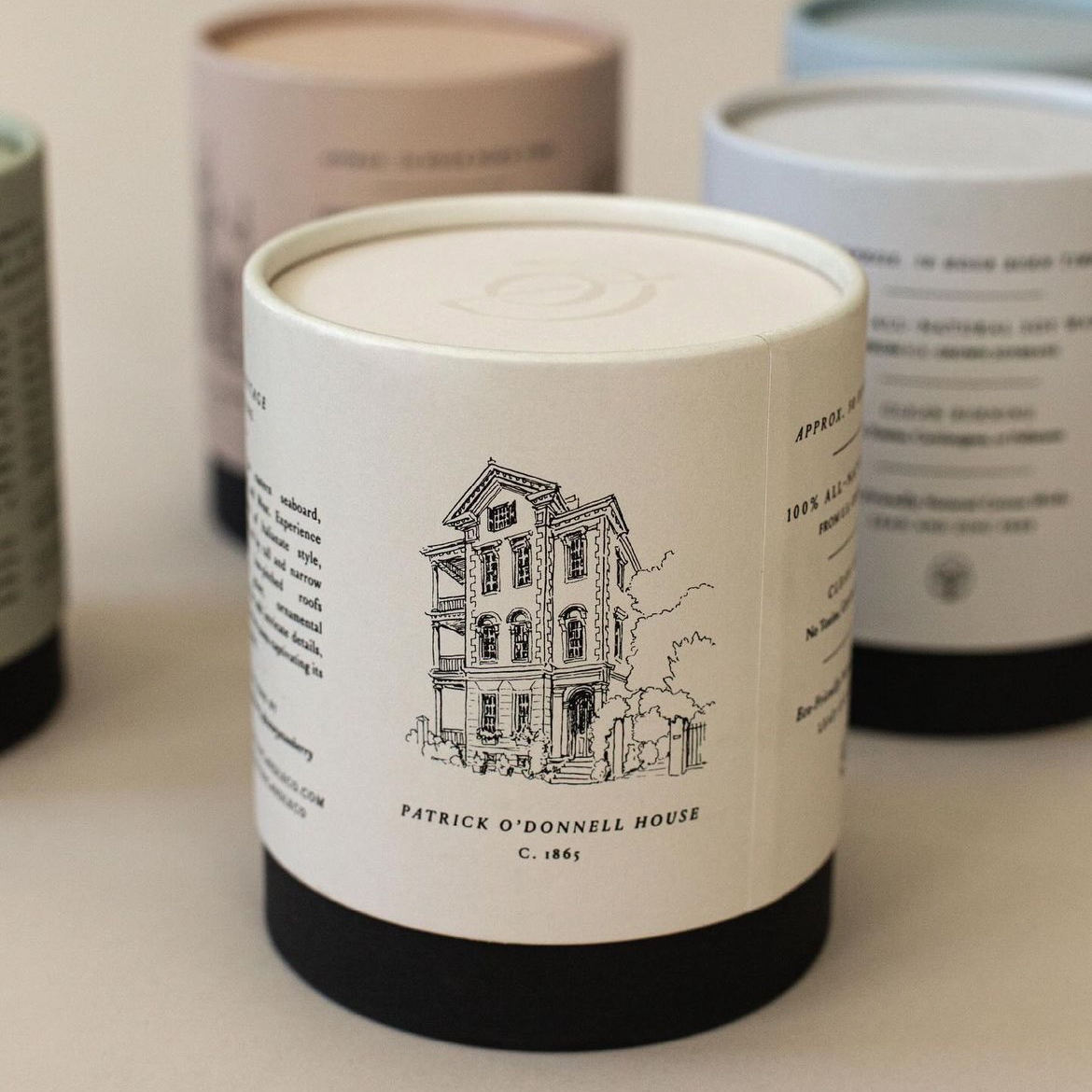 Пустая упаковочная трубка из крафт-бумаги на заказ, ручная работа, соевый воск, свеча, стеклянная банка, цилиндр, роскошная бумажная круглая коробка для трубок для свечей