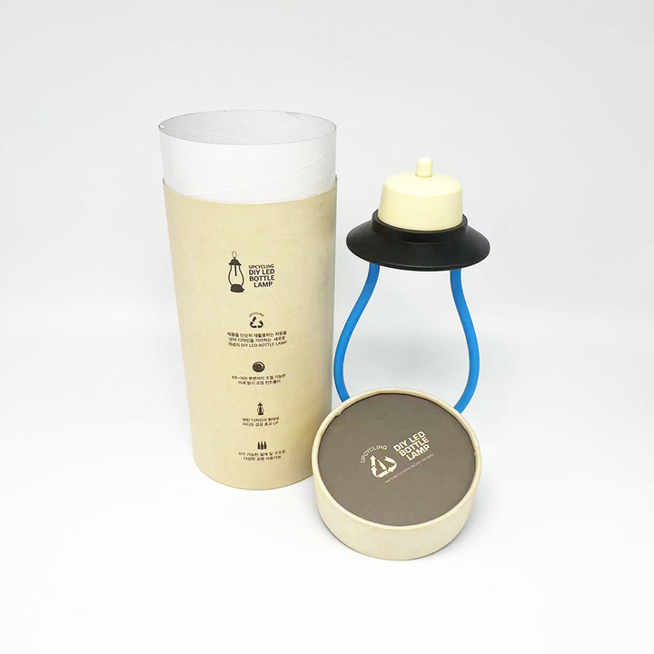 Изготовленная на заказ экологически чистая электроника, картонная цилиндрическая коробка, бумажная трубка, упаковка для камеры, умных часов, наушников, светодиодная подсветка