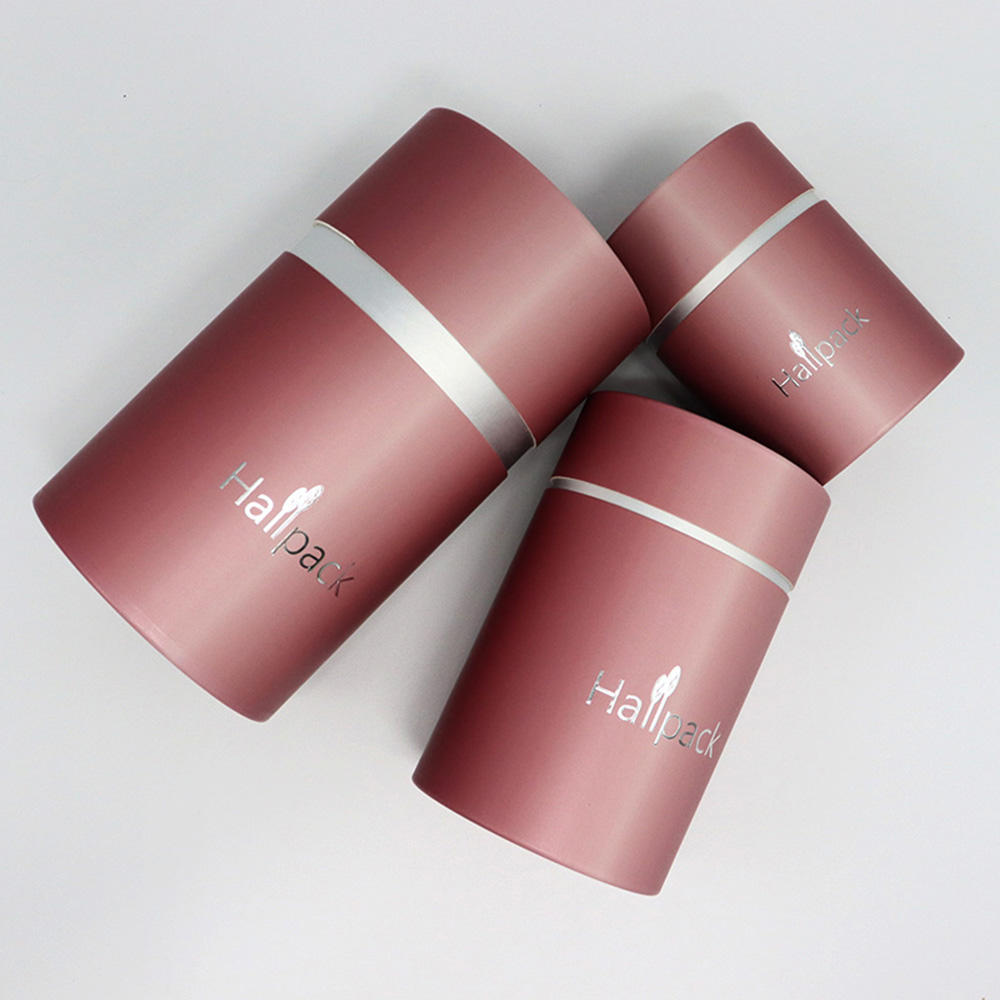 Изготовленный на заказ круглый цилиндр, картонный крем, биоразлагаемая крафт-косметическая банка, упаковочная бумажная туба, коробка