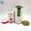Коробка цилиндра картона качества еды Эко дружелюбная изготовленная на заказ с упаковкой трубки металла бумажной для чая кофе гаек