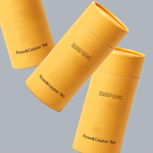 Оптовая продажа с фабрики, биоразлагаемая бумага, косметическая еда, чай, кофе, футболка, картон, круглая трубка, цилиндр, упаковочная коробка