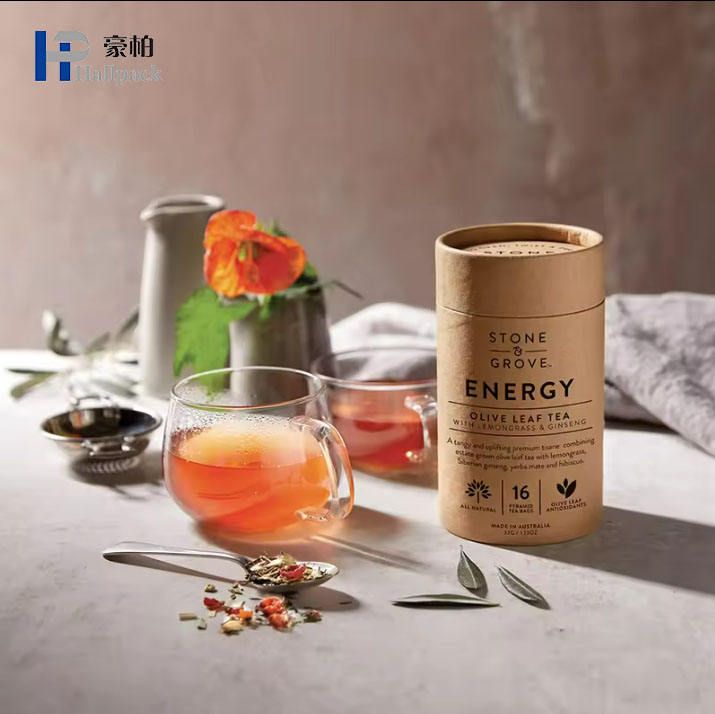 Бумага для печати на заказ, дизайн цилиндра, чай, печенье, хлопья, подарочная картонная упаковка, круглая коробка, шоколадный порошок, бумажная трубка для печенья