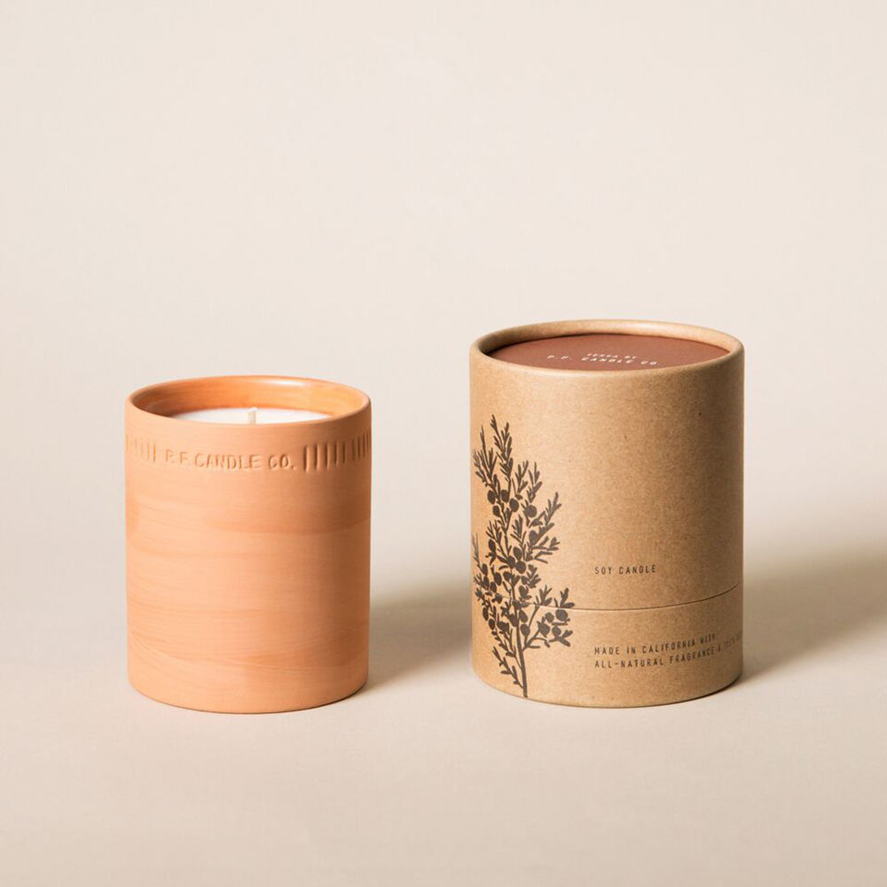 Экологичная изготовленная на заказ картонная цилиндрическая коробка подарка и ремесла упаковала бумажную упаковку трубки для свечи