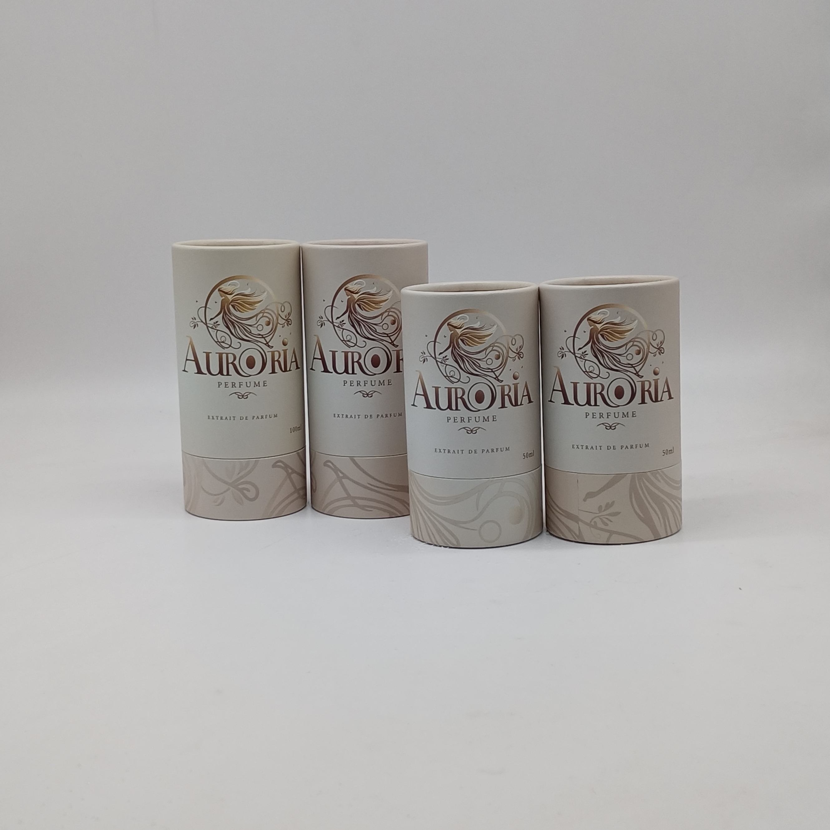 Биоразлагаемый цилиндр из крафт-картона, бумажный тубус, дизайн упаковки, духи для подарка