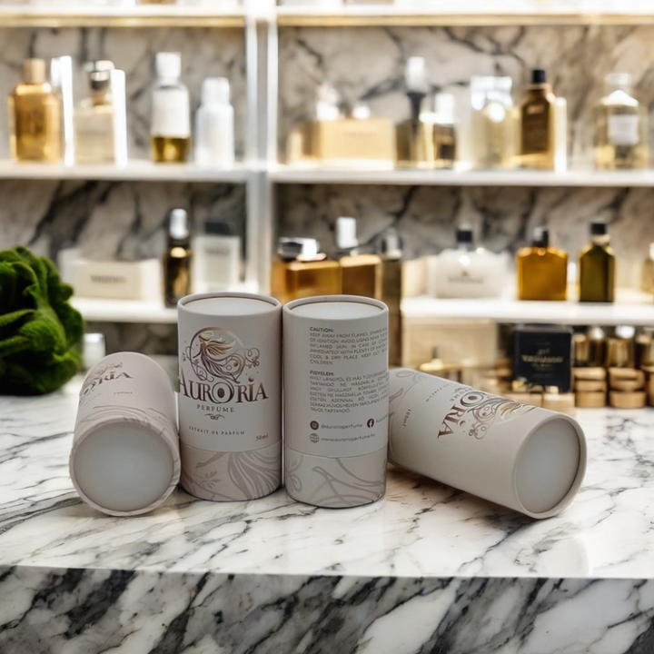 Биоразлагаемый цилиндр из крафт-картона, бумажный тубус, дизайн упаковки, духи для подарка