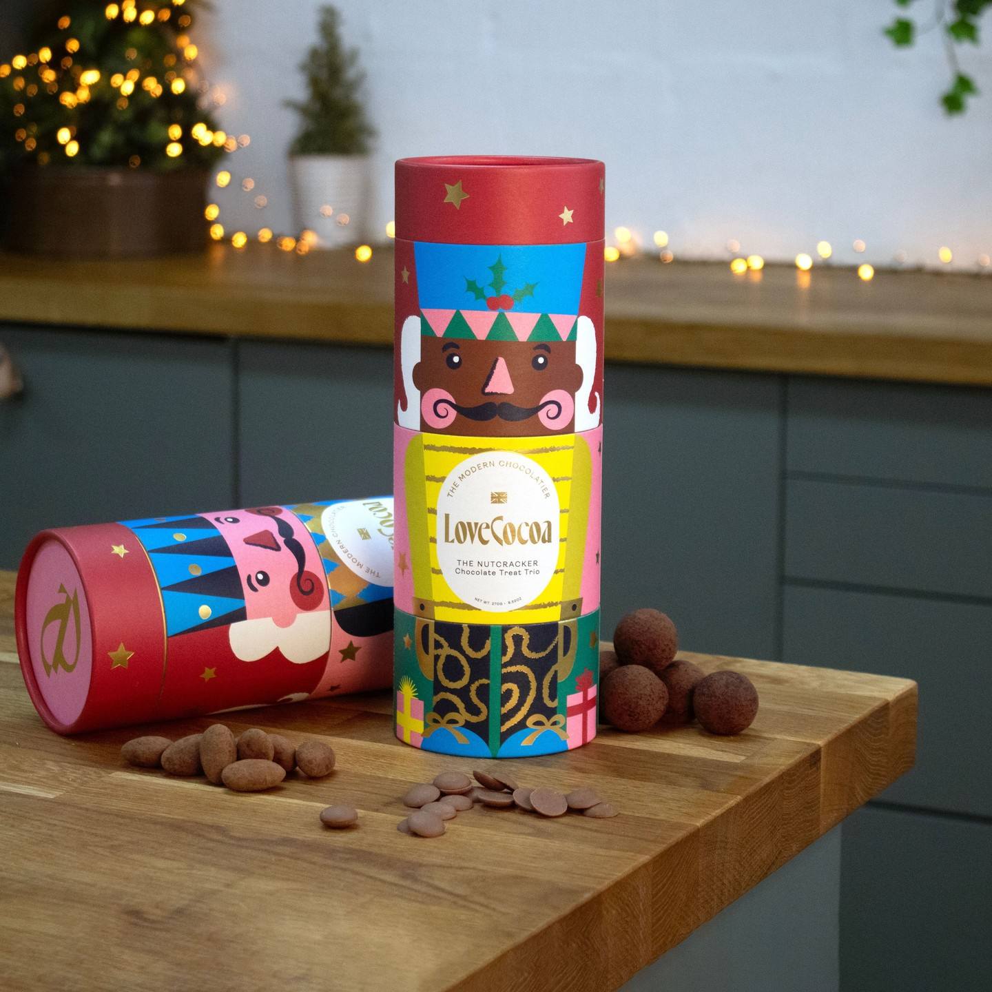 Биоразлагаемая бумажная туба для упаковки шоколада, кофе, чая, прочная круглая коробка для туб