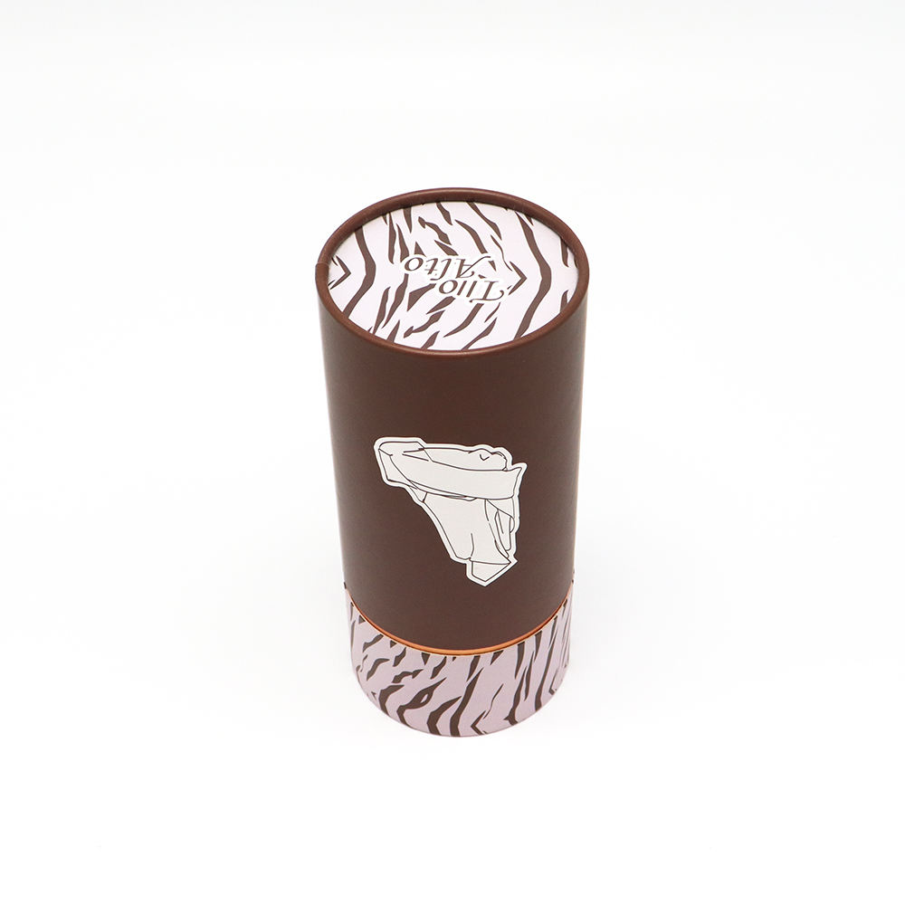 Биоразлагаемая матовая крафт-бумага на заказ, круглая бумажная трубка, полотенце, одежда, нижнее белье, шелковый шарф, подарочная упаковка из бумажной трубки