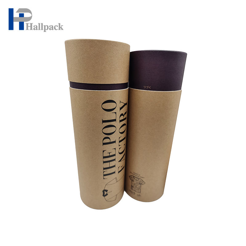 Высококачественный печатный картонный цилиндр для пищевой упаковки круглой формы из крафт-бумаги
