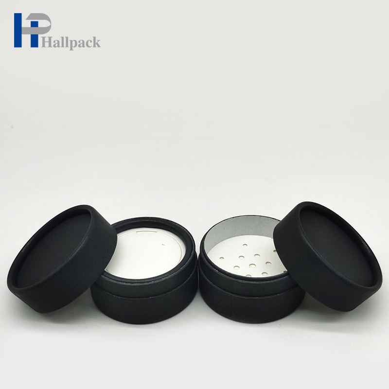 Модный дизайн, черная бумажная трубка, картонная сетка, бумажная трубка с крышкой