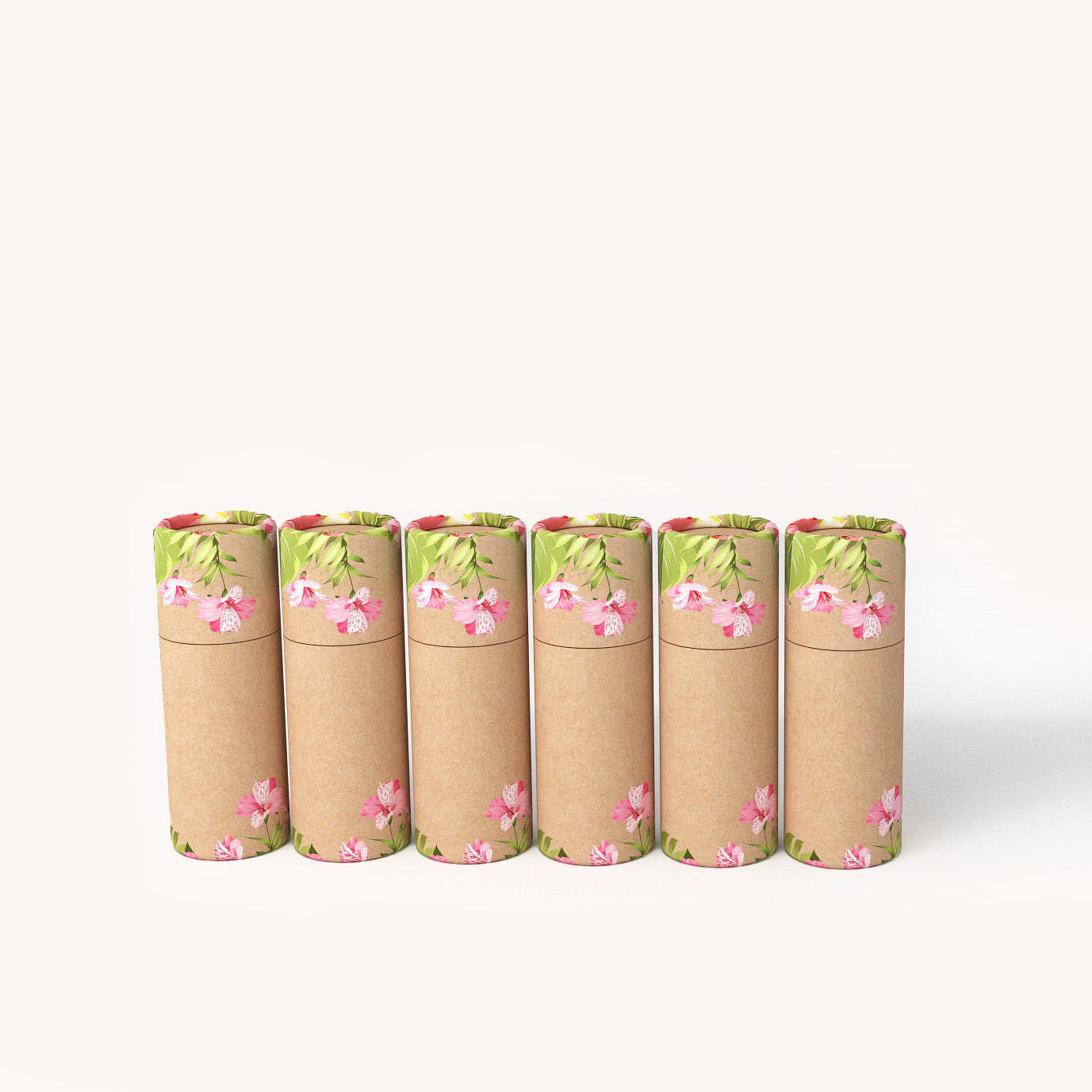 Упаковка из переработанной крафт-бумаги для дезодоранта высшего качества, цветная бумажная трубка, индивидуальная бумага, упаковка цилиндра для лосьона Ukai