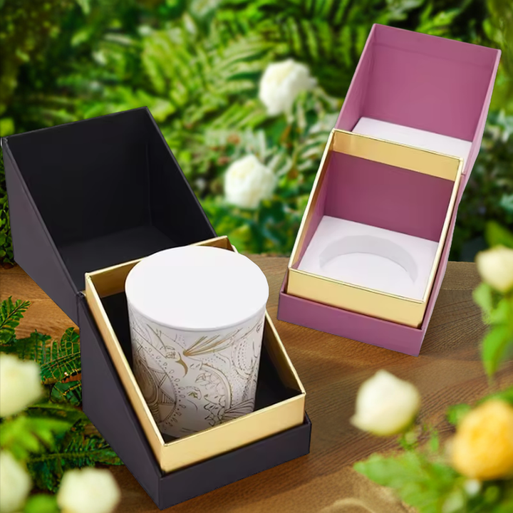 Роскошная маленькая свадебная подарочная бумажная коробка для конфет, блестящая жесткая коробка с матовой ламинацией из золотой фольги