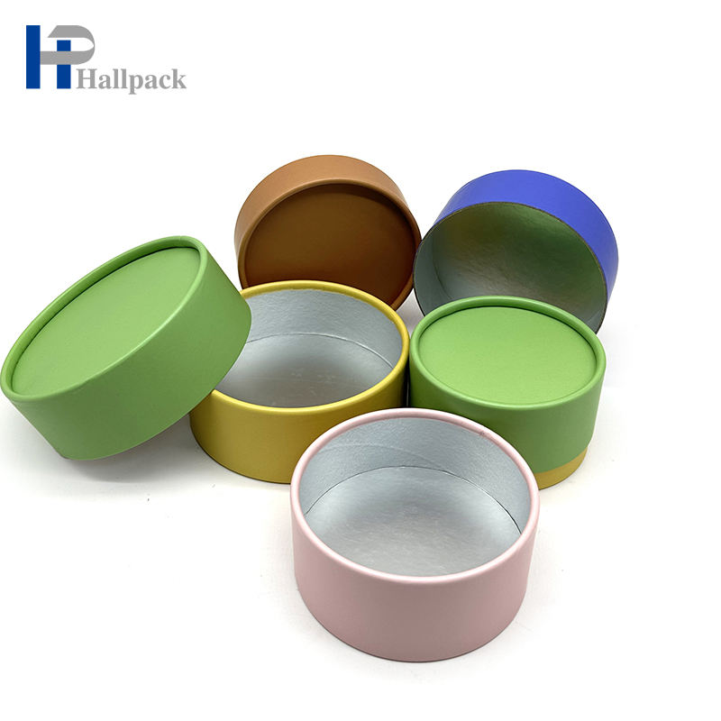 Оптовая торговля пользовательским логотипом картонный цилиндр крафт-бумага упаковка чайная трубка