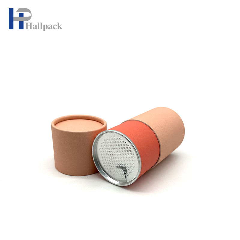 Легко разрываемая внутренняя крышка, бумажные трубки с железным дном, трубка для упаковки пищевых продуктов из переработанного кофе, чая