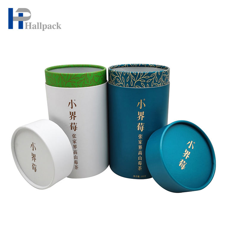 Оптовые переработанные пищевые бумажные трубки для чая, кофе, крафт-цилиндров