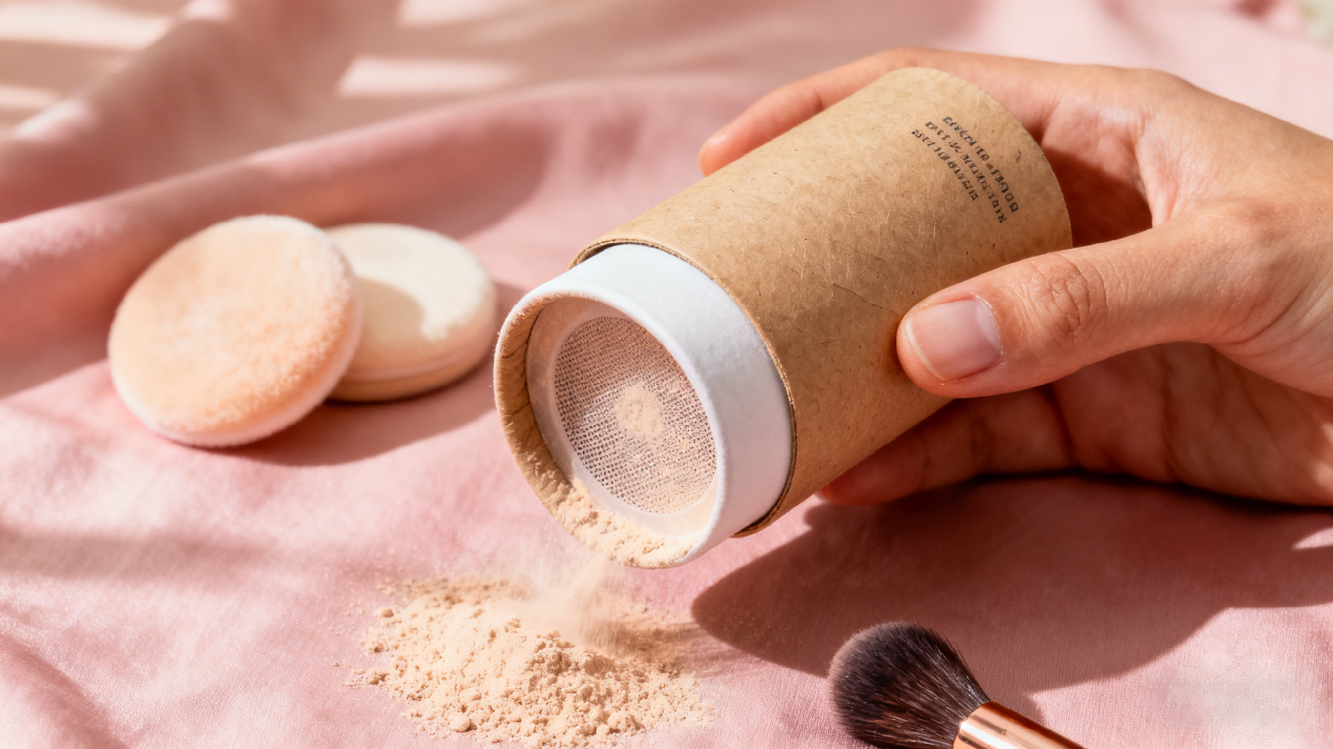 Упаковка бумажной трубки с ситом для свободного порошка