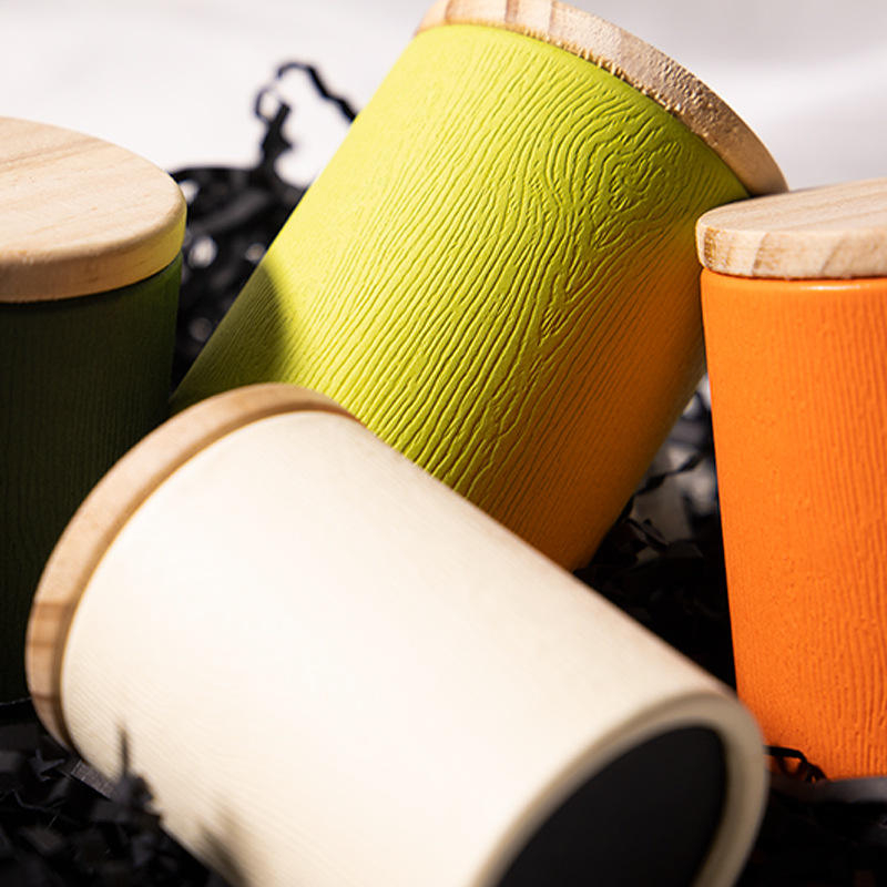 Биоразлагаемая пищевая деревянная крышка, цилиндр для чая, упаковка для кофе, туба из крафт-бумаги, круглая трубка