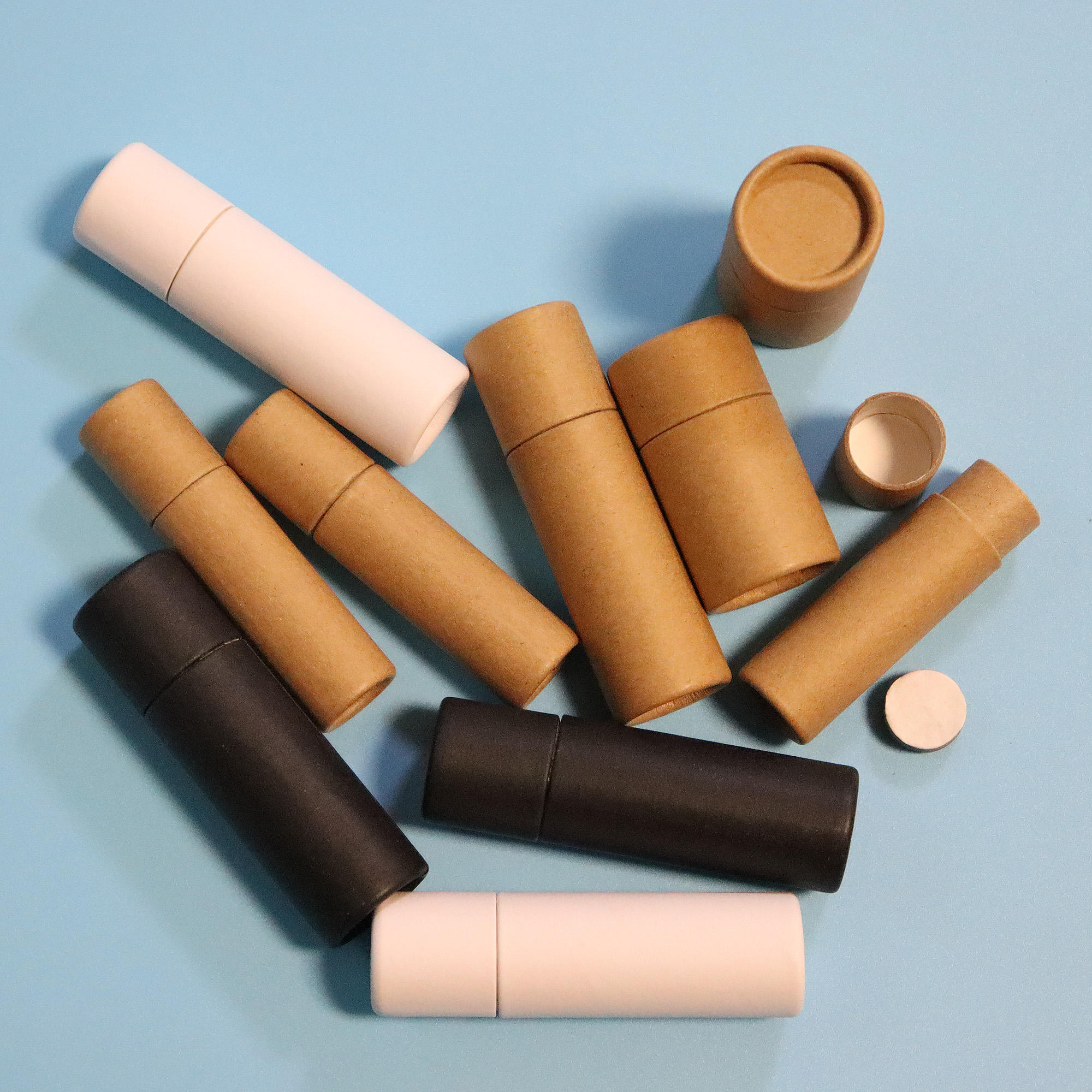 Высокое качество 0,3 унции пуш-ап блеск для губ в тюбике 10 мл из переработанной бумаги круглые жесткие коробки-органайзеры набор для косметического использования