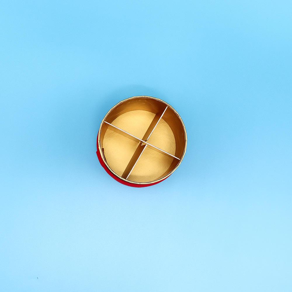 Подарочная упаковка Коробка Mooncake Box Оптовая продажа Крафт-бумага Круглая бумажная сердцевина Крышка с плоским краем Круглая бумажная трубка