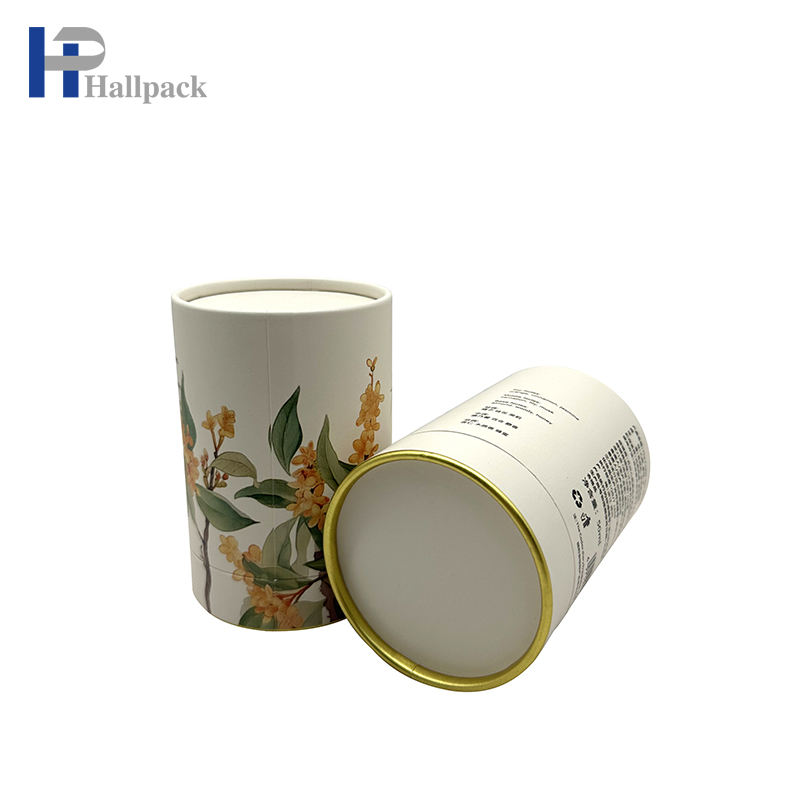 Роскошная круглая коробка на заказ, упаковочная бумага, цилиндр, подарочная парфюмерия, жесткий картон, косметическая бутылка, бумажная упаковочная трубка