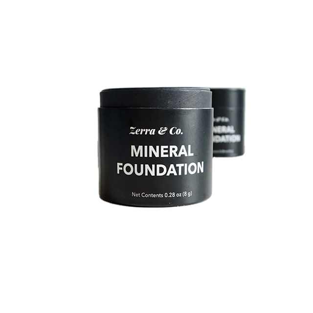 100% переработанный косметический бумажный контейнер для пудры для бровей, румяна, контейнер для пудры, упаковочная бумажная трубка для рассыпчатой ​​пудры