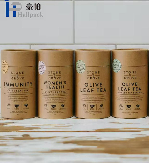 Бумага для печати на заказ, дизайн цилиндра, чай, печенье, хлопья, подарочная картонная упаковка, круглая коробка, шоколадный порошок, бумажная трубка для печенья